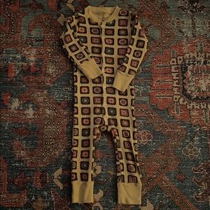 Geometric Patterned Kids One Piece